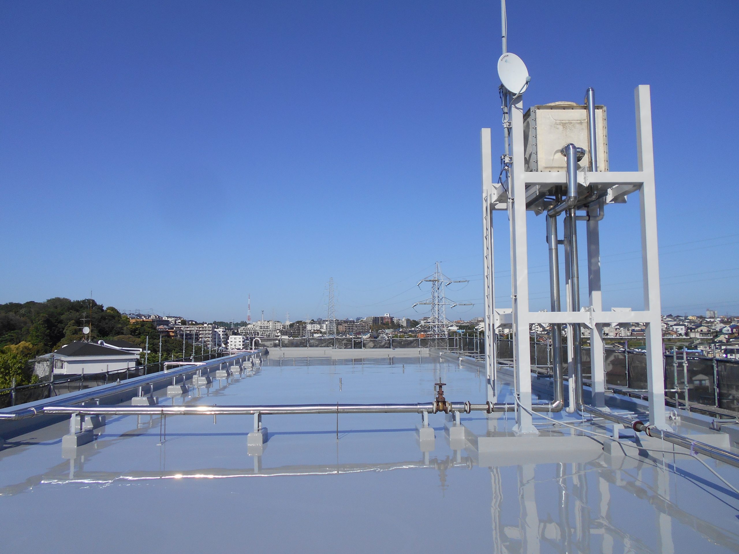 相模原市マンション屋上防水工事｜劣化防水層を改善し雨漏れ対策
